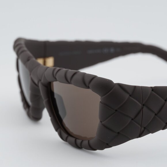 Bottega Veneta BV1303S 007 Sunglasses Brown Square Frame, Brown Lenses main image 8